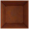 Fire Pit Brown 60 X 60 X 30 Cm Weathering Steel