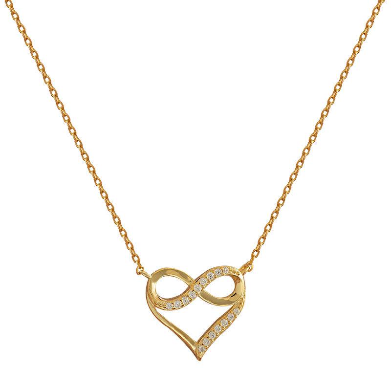 Yongcheng Heart-shaped Necklace Love Girl Fresh and Simple Temperament Fairy-like Clavicle Chain