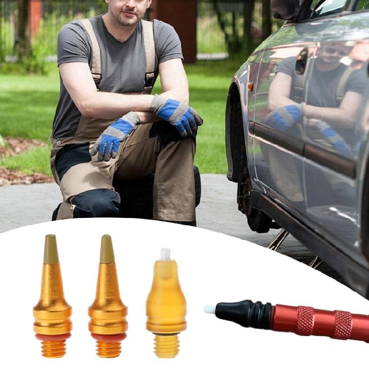 3Pieces Ceramic Tip Dent Removal Kit Ensures Safe And Simple Car Body Repairs Without Paint Damage Perfect For Auto Shop