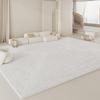 "2024 Cream Washable Luxury Carpet & Sofa Blanket for Living Room and Bedroom"