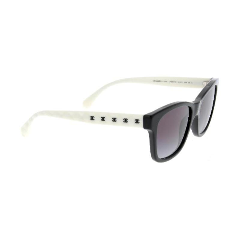 Chanel Micro Logo Decoration - Rectangular Sunglasses Women's Two-color