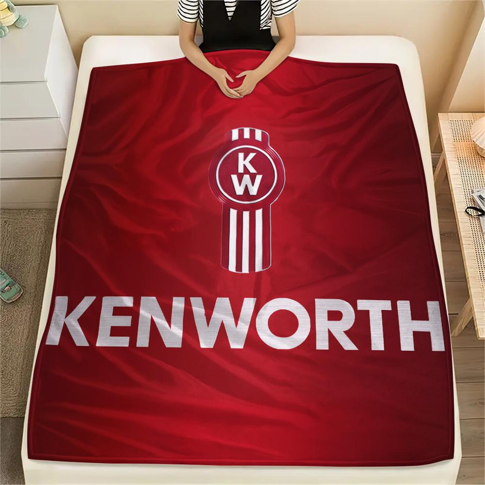 Kenworth, Couverture Flanelle à Motifs, Haute Qualité Confortable pour Toutes les Saisons, Décoration Intérieure, Chaleur et Confort, Parfaite pour les Cadeaux.