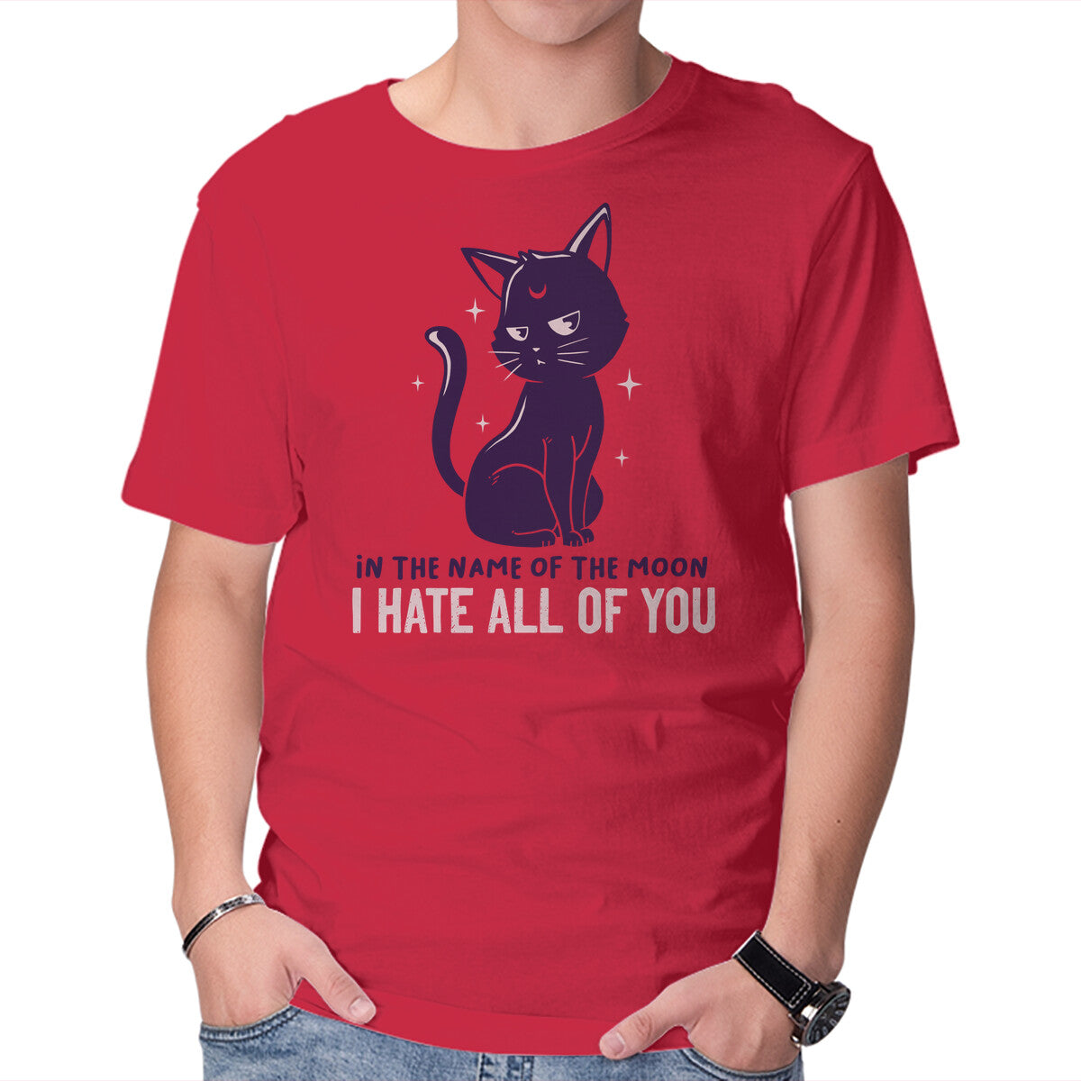Unisex Crew Neck T-Shirt I Hate You Graphic Short Sleeve Casual Tee XXXL