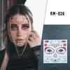 Realistic Halloween Scar Face Tattoo Stickers - Waterproof Makeup Terror Stickers