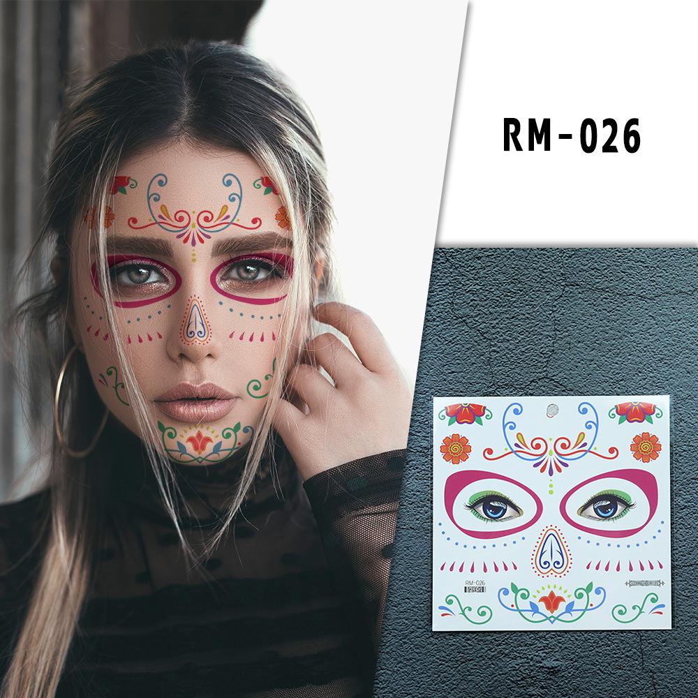 Realistic Halloween Scar Face Tattoo Stickers - Waterproof Makeup Terror Stickers