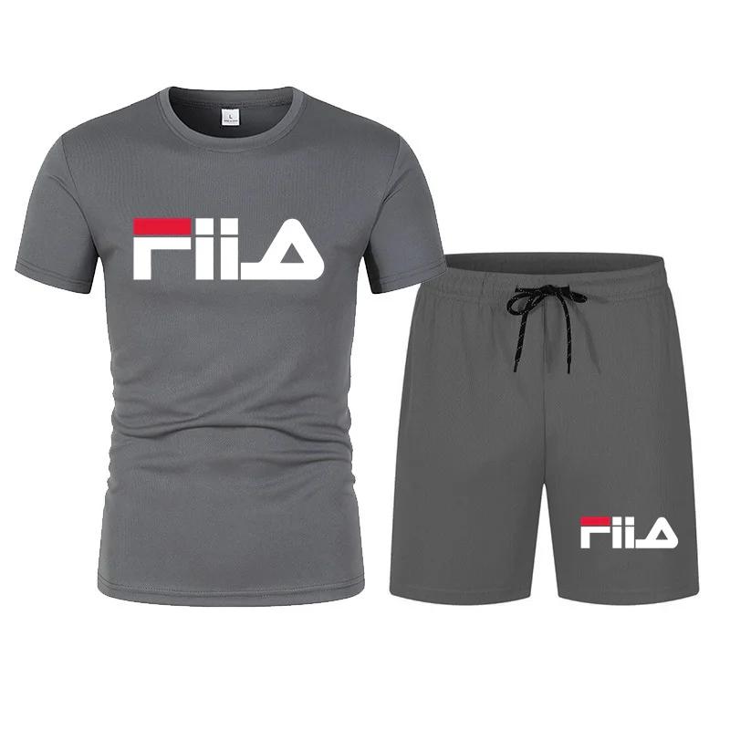 Herren Kurzarm Set, Lässig Modern Schnelltrocknend Sommer Sport Set