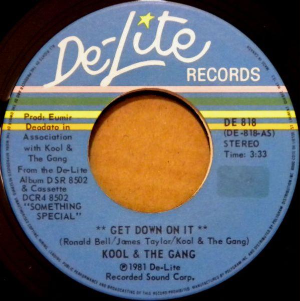 

7inch Record KOOL & THE GANG - Get Down On It DE818 De-Lite Records 1981 Canada Dance & Electronica Used