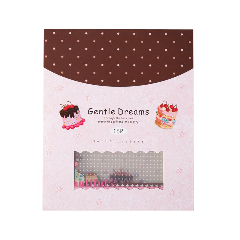 16 Stück/1 Los Kawaii Scrapbooking Sticker sanfter Traum Scrapbooking Zubehör Planer Dekoration Bastel Schreibwaren Aufkleber