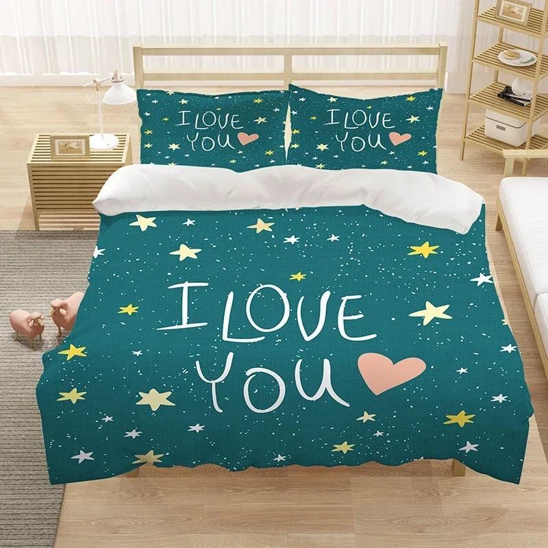 Cute Cartoon Little Star Bedding Set Duvet Cover Bedroom Comforter Covers Single Twin King Size Quilt Cover Home Textile