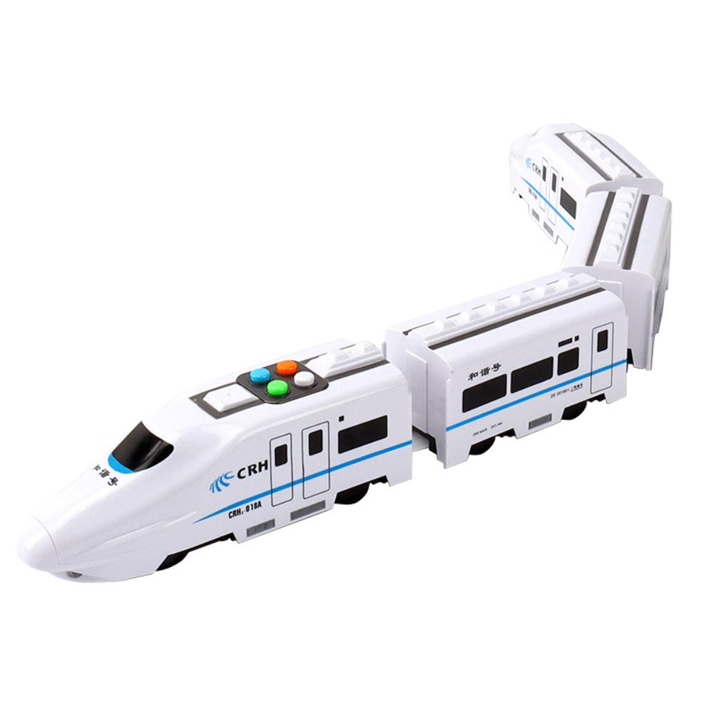 Kids Childrens Small Electric Rail Train Simulation Train Sound Light Music Children's Learning Educational Christmas Gift Present