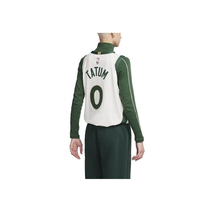Nike NBA Boston Celtics City Edition 23-24 Authentic Jersey Featuring Jayson Tatum Embroidery Unisex Jersey White DX8748-133