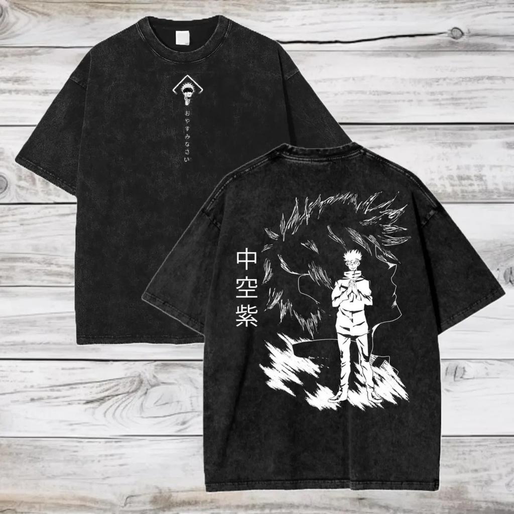 Summer Satoru Gojo Jujutsu Kaisen Unisex Washed Cotton T-Shirt