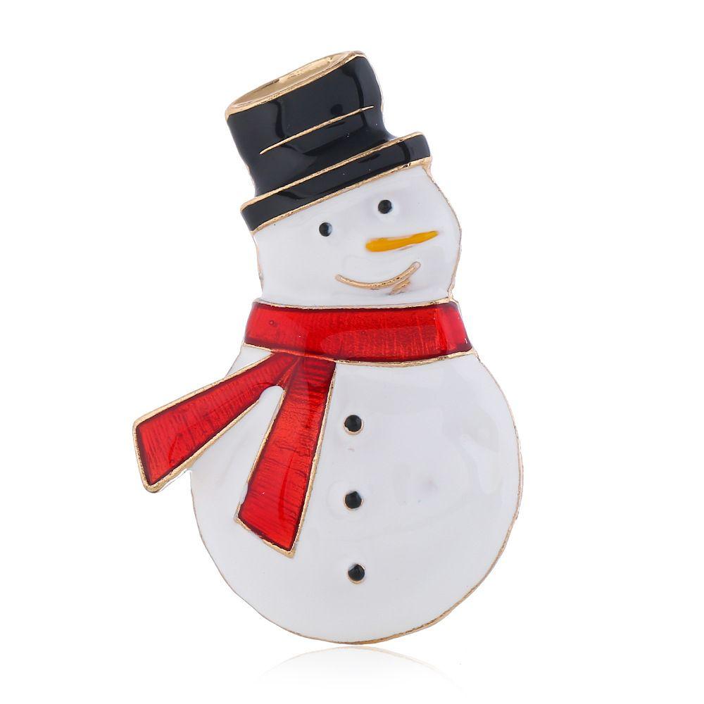 Gift Brooches Snowman Santa Claus Christmas Jewelry Christmas Brooch Xmas Pins Enamel Badges