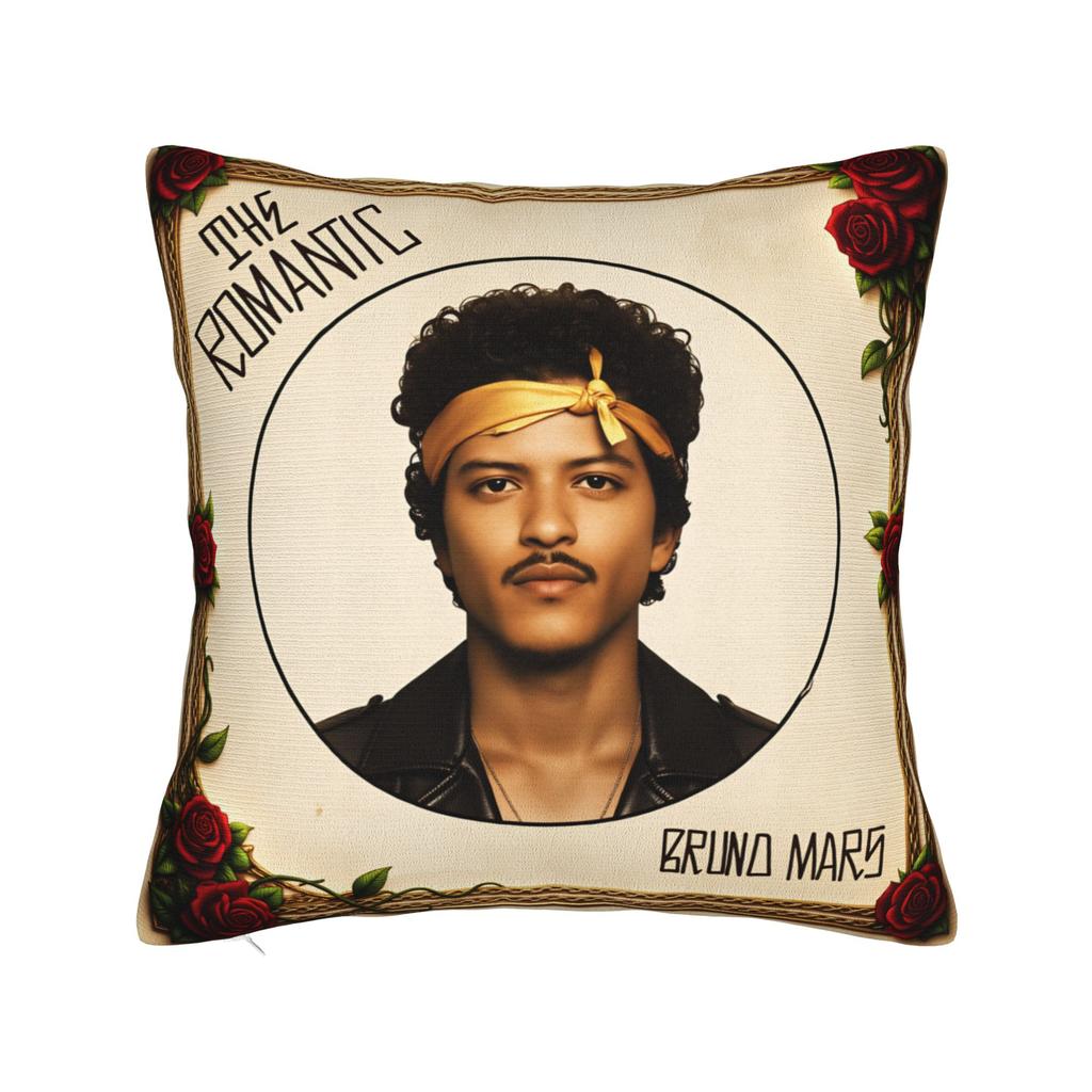 Bruno Mars The Romantic Pillow Cover Vintage Pillow Case For Sofa Home Decor Design Cushion Cover Gift Idea