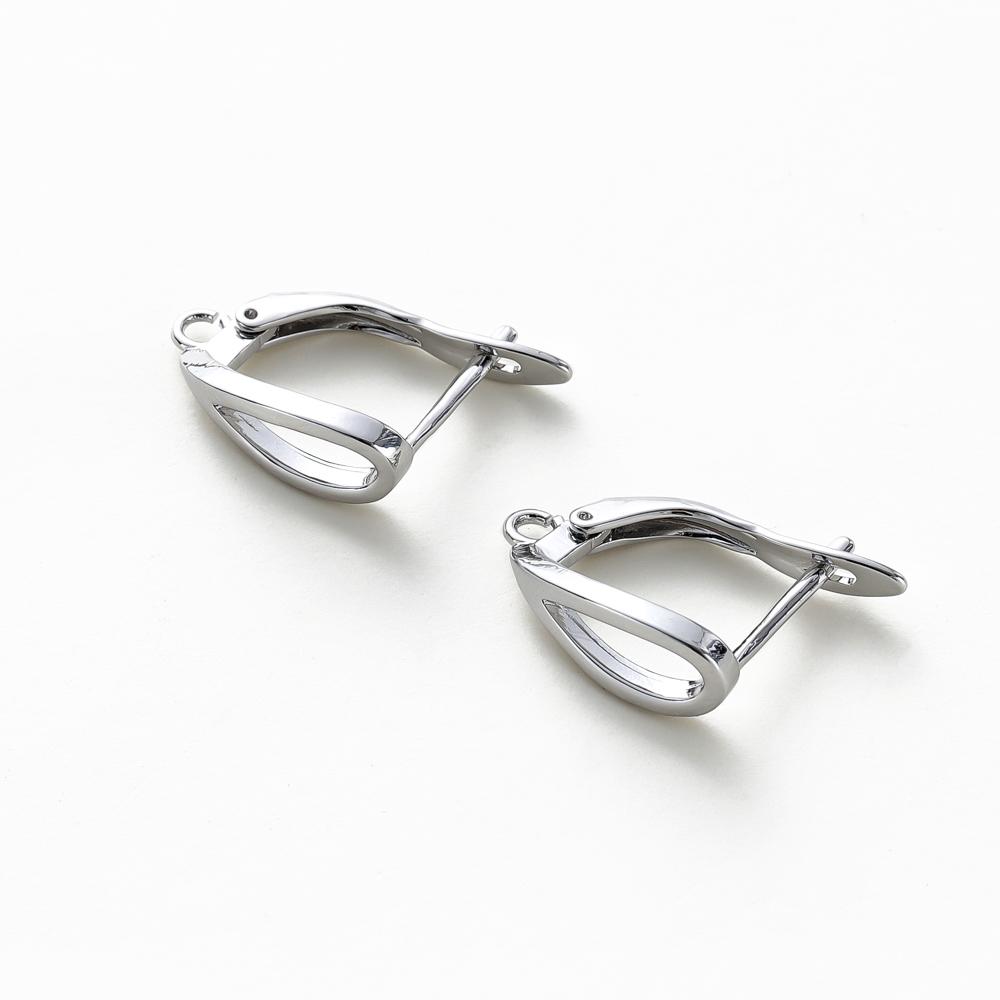 4PCS 14x20MM Hole 1.6MM 14K 18K Gold Color Brass Ear Hook With Pins Earring Clasp DIY Jewelry Making Findings Accessories