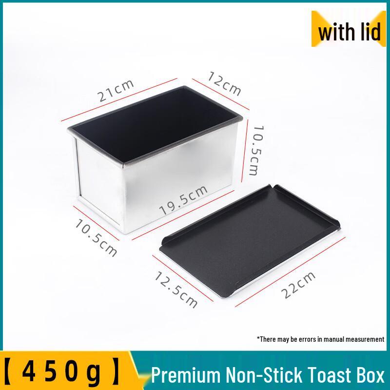 WS Non-stick Aluminum Toast Box with Lid