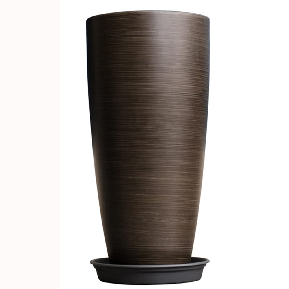 

Floralies Большой с Большим Цветком Для Комнатных и Уличных Растений Глубокий Дренажный Горшок для Цветов Коричневый Кашпо, Стильный, Блюдце, Горшок, Легкий, Использовать,