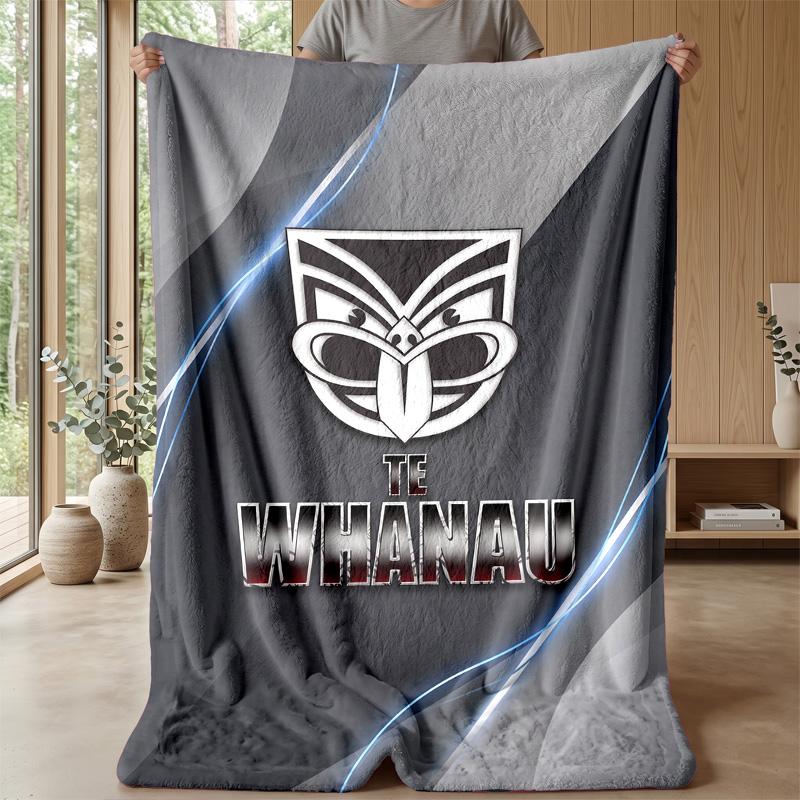 Coperta in Flanella Pile Wigan Warriors Coperta Calda e Accogliente per Divano Letto Viaggio Uso in Tutte le Stagioni