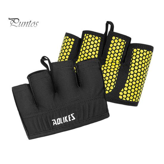 

1 пара перчаток для фитнеса с эластичной подкладкой для ладоней, перчатки для тяжелой атлетики, для тренировок в спортзале, противоскользящие накладки на ручки, унисекс, перчатки с половиной пальцев S жёлтый