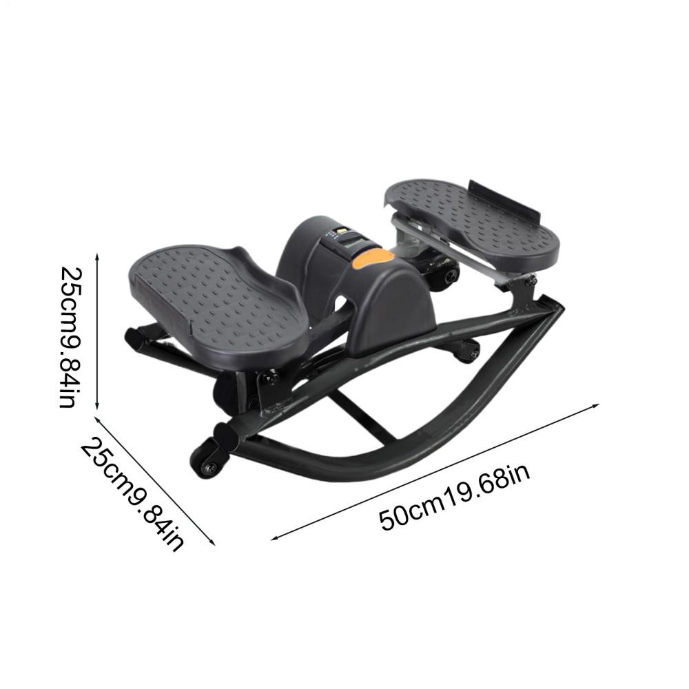 

Степпер Rock Stepper Тренажер для тренировок ног ягодиц Портативный бесшумный боковой степпер для дома квартиры общежития офисов чёрный