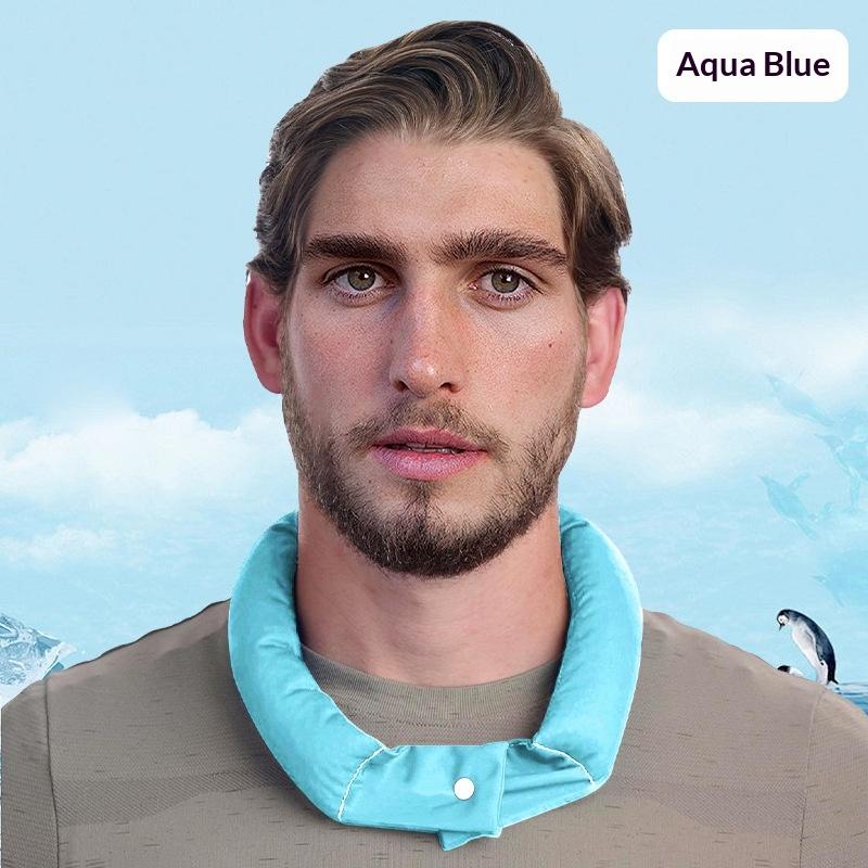 Cooling Neck Wrap With Button Fastener Instant Ice Neck Towel For Outdoor Sports Summer Activities Instant Cold Cooling Scarf