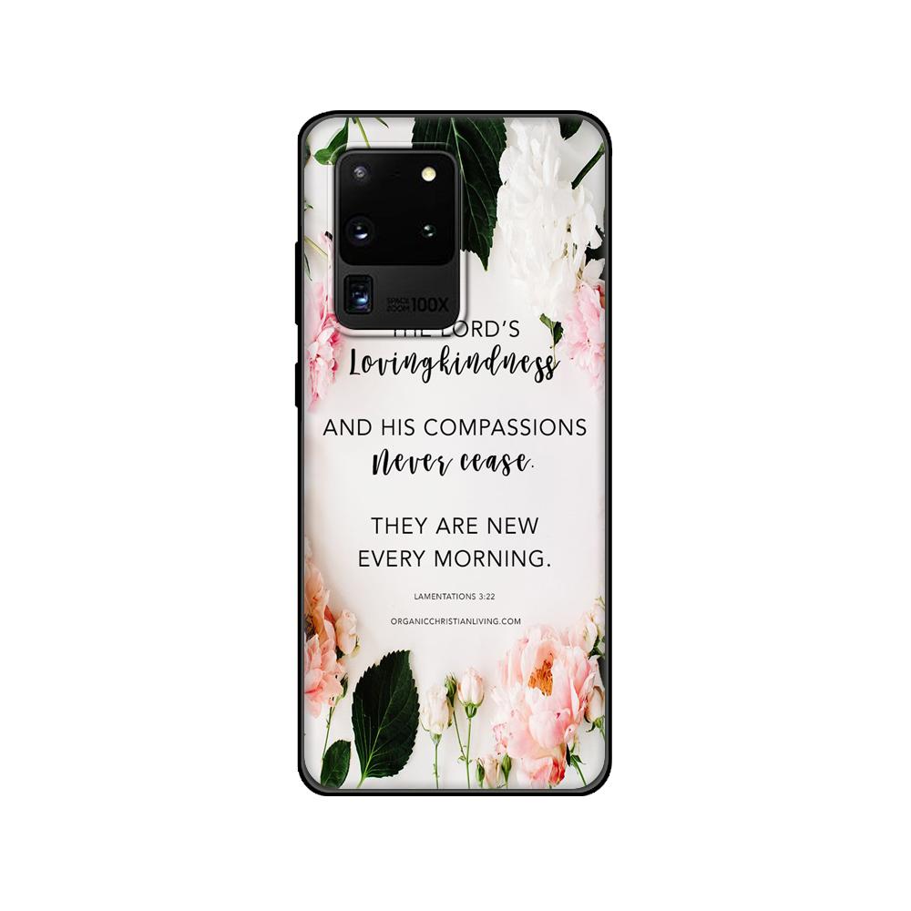 Black Tpu Case For Samsung Galaxy S20 /S20 PLUS/S20 ultra/S20+ /S20FE Back Cover Caliber Bible Quotes