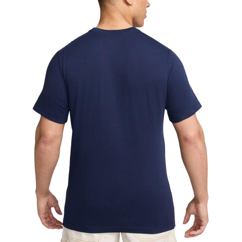 Nike Printed Pattern Fitted Short Sleeve T-Shirt Men Tops Blue FZ8101-410