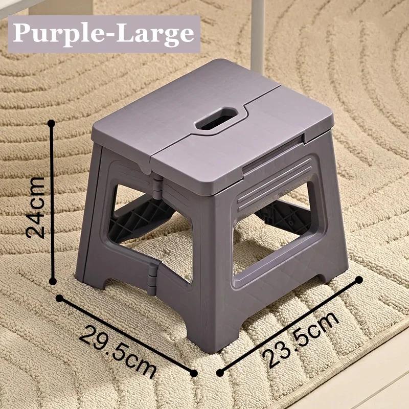 Folding Stool, Retractable Plastic Outdoor Beach Chair Ultra Light Folding Fishing Chair, Family Travel and Hiking Folding Chair