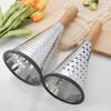 Grater Labor-saving Comfortable Grip Non-slip Rubber Bottom Manual Stainless Steel Cone Cheese Grater with Handle Home Supply