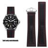Curea de ceas din piele naturală Pentru ceas TAG-heuer F1 bandă Cusături roșii bandă ceasuri de mână cataramă pliabilă brățară ceas piele 22mm