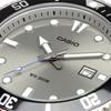 Casio Standard Analog Sports 20 Bar Water Resistant Wristwatch Gray Dial Metal B