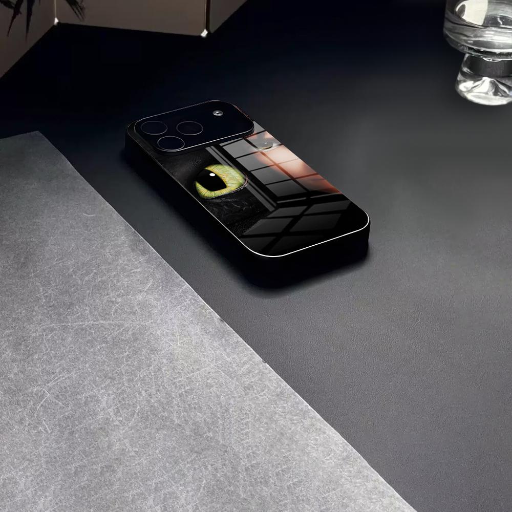 Cartoon T-Toothless Dragon Phone Case Tempered Glass For IPhone 17 15 16 14 12 13 11 Pro XS Max Plus Mini Cover iPhone 16 Plus