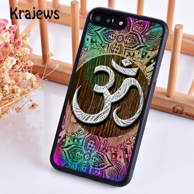 Krajews Aum Om Namaste Symbol Zen Yoga Soft Phone Case For iPhone 14 5 6s 7 8 Plus X XR XS 11 12 13 Pro Max Samsung S21 S22ultra
