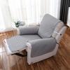Washable Quilted Sofa Cover Removable Recliner Towel Solid Color Couch Slipcover Nordic Armchair Sofa Cover Dog Cat Pet Sofa Mat
