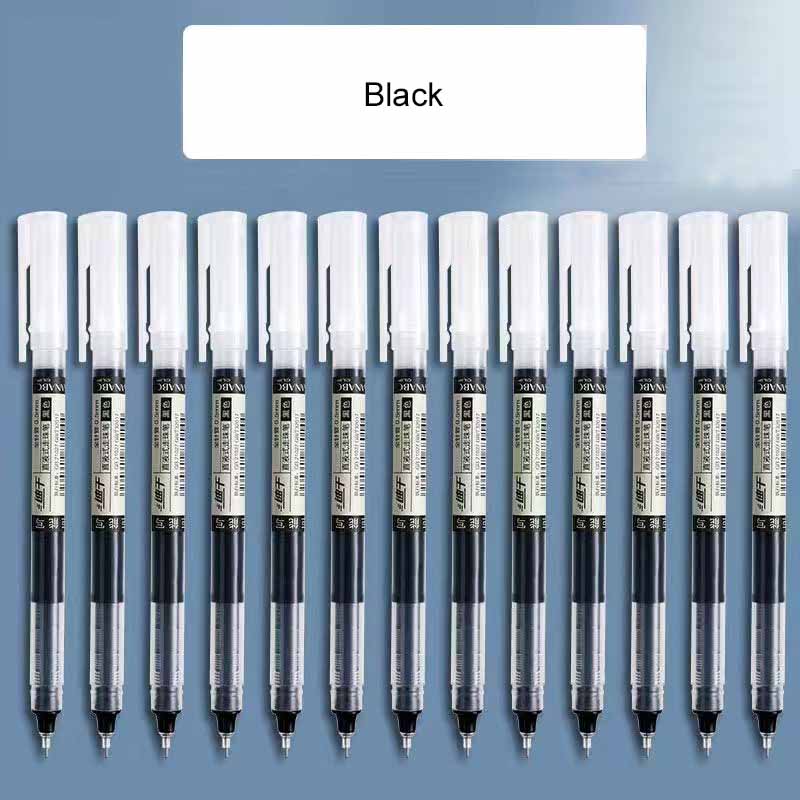 0.5mm Quick-Drying Large Capacity Smooth Rollerball Pens Gel Ink Pen Needle Point Fine Line Writing School & Office Supplies