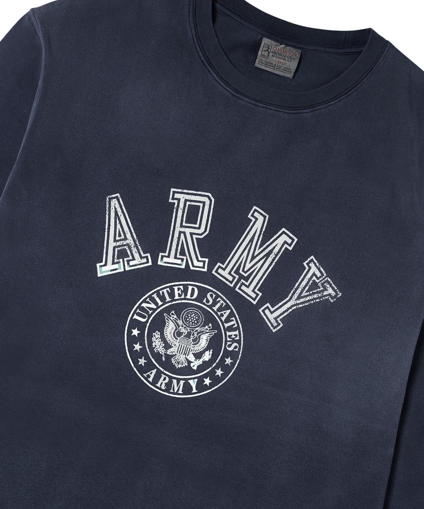 Champion Heritage Army Long Sleeve T-Shirt Dark Grey