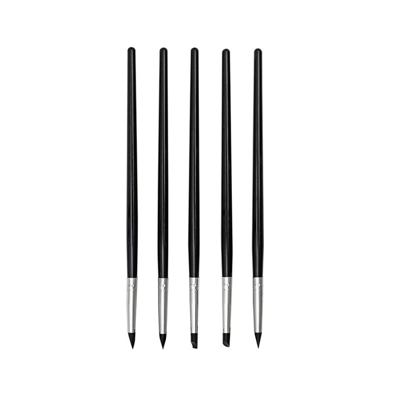5 Pièces Stylos Pinceaux en Silicone Résine pour Façonnage Dentaire Outil pour Dents en Porcelaine Pinceaux pour Art des Ongles Stylo Argile Céramique Outils de Sculpture Modélisation Diy