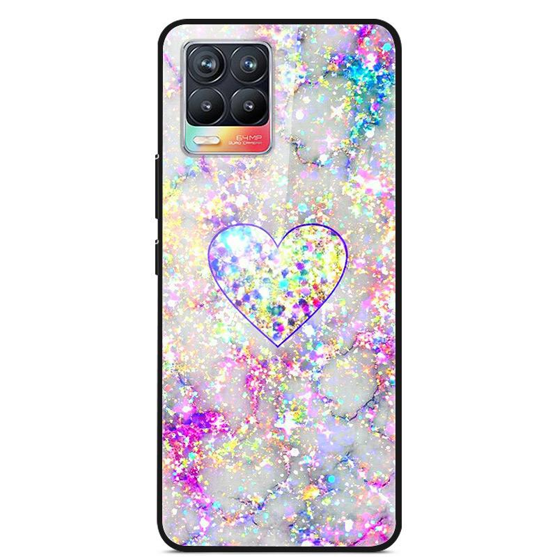 Glass Back Cover For Realme 8 Pro Case Tempered Glass Case For Realme 8 Pro 8i Realme 8 5G Phone Case Cover Realme8 5G Pro Funda