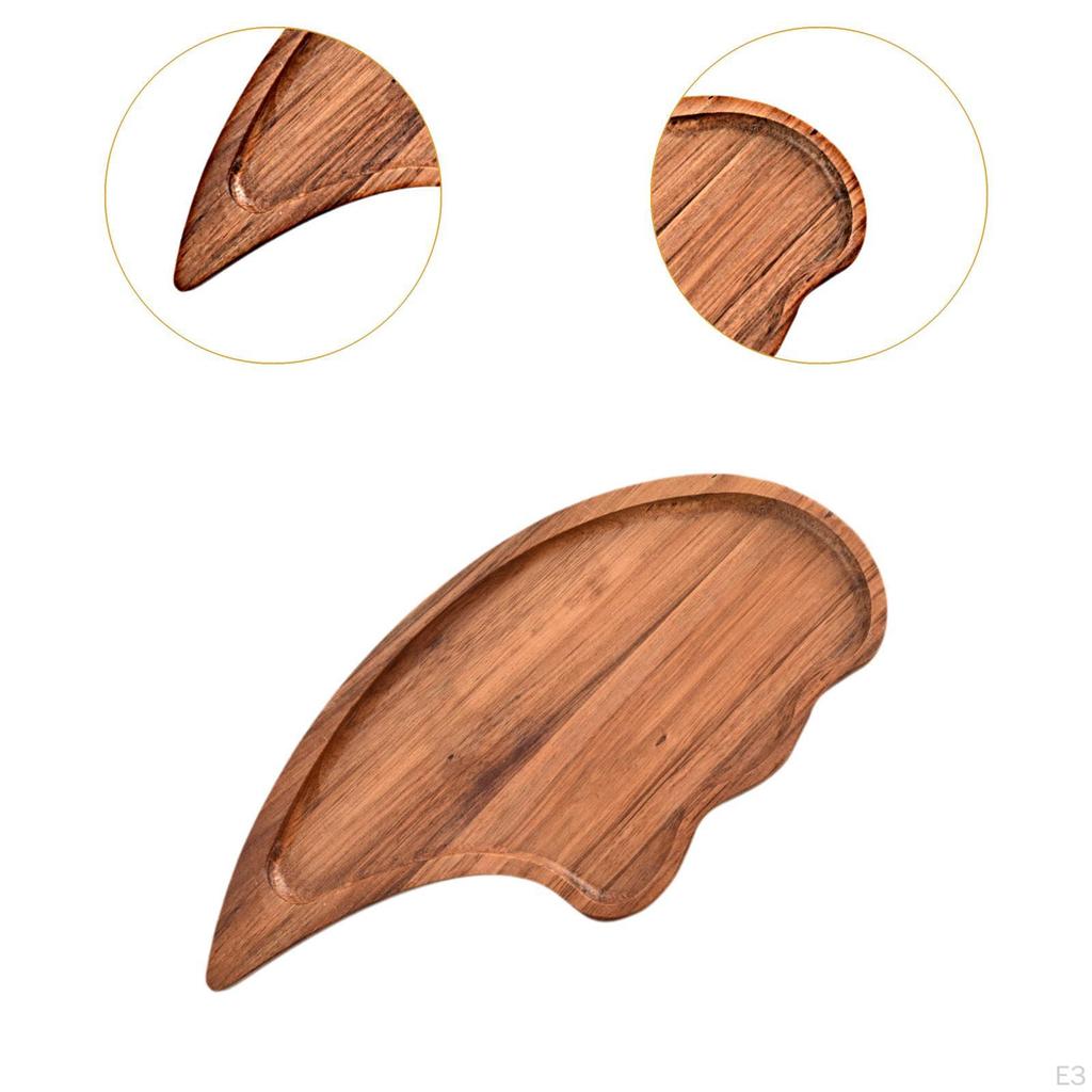 Rustikale Servierplatte für Snacks und Desserts, Kuchen- und Obstservierbrett