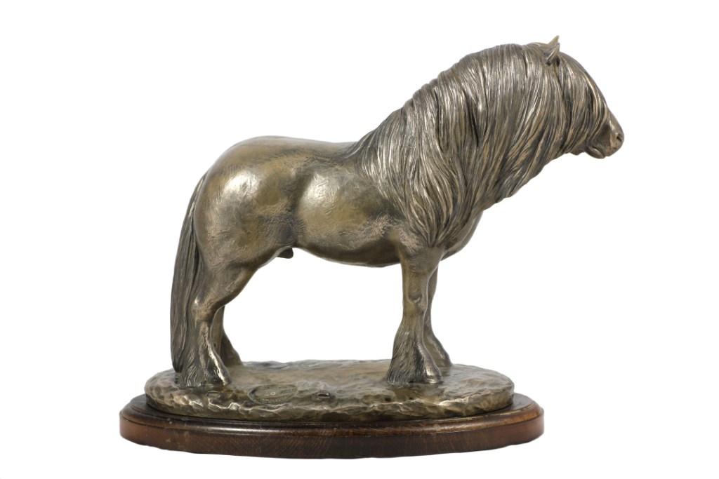 Koń Rasy Fell Pony - Ogier - Statuetka Z Koniem, Sylwetka Konia Na Drewnie, Prestiżowa Nagroda W Konkursie Marki Art-Dog