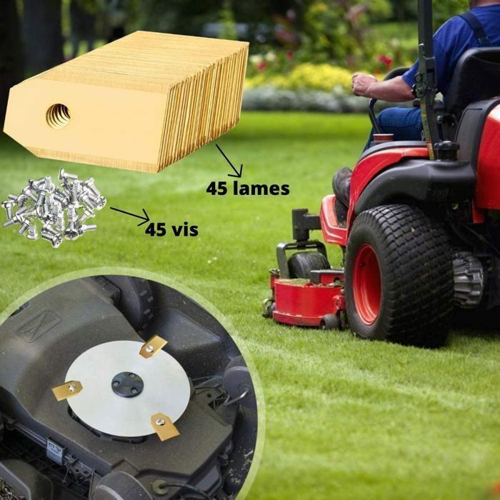 Lama di ricambio per robot tagliaerba Segway Navimow i105 i108 i110 X315 X330 X350 X390 H500 H800 H1500 H3000 [confezione da 45]