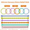 6Pcs Pressure Relief Fingertip Sensory Ring Educational Flexible Fidget Sticks  Airplane