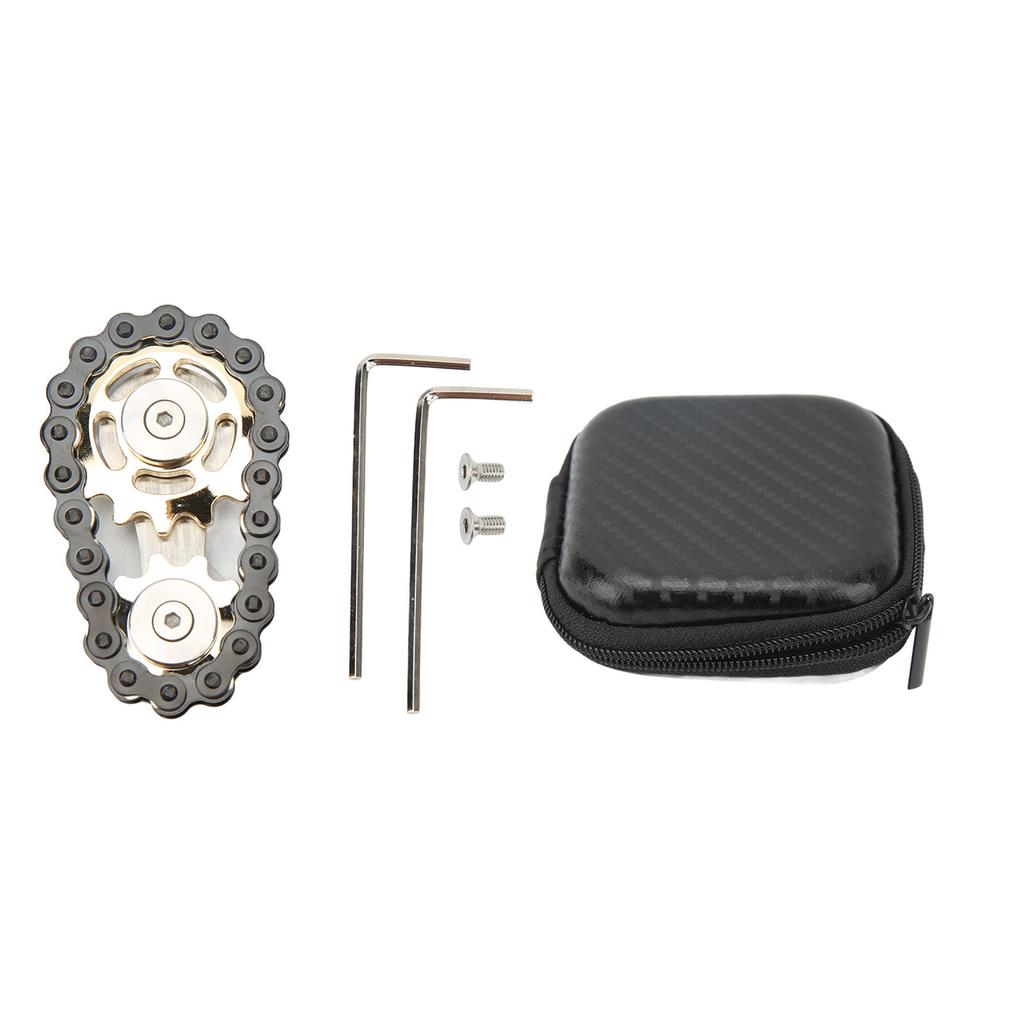 Detachable Fingertips Chains Sprockets Toys Stress Relief Stainless Steel Sensory Fingertips Bike Chains Toys for Travel