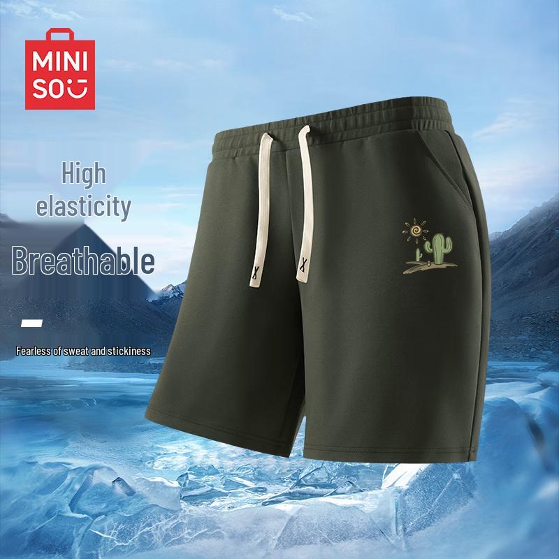 MINISO Men s Ice Silk Quick-Dry Sports Shorts M