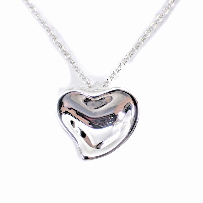 [Used] TIFFANY 925 Full Heart Pendant/Necklace/g538-63