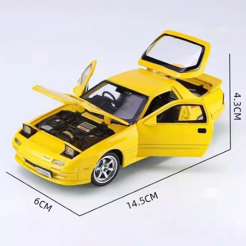 1/32 Mazda RX-7 Alloy Car Modelo Diecast Metal Sports Vehicles Modelo Alta Simulação Som e Luz Coleção Crianças Brinquedo Presente