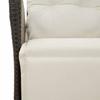 Vidaxl 3-Cz. Garden Furniture Set With Cushions, Black, PE Rattan