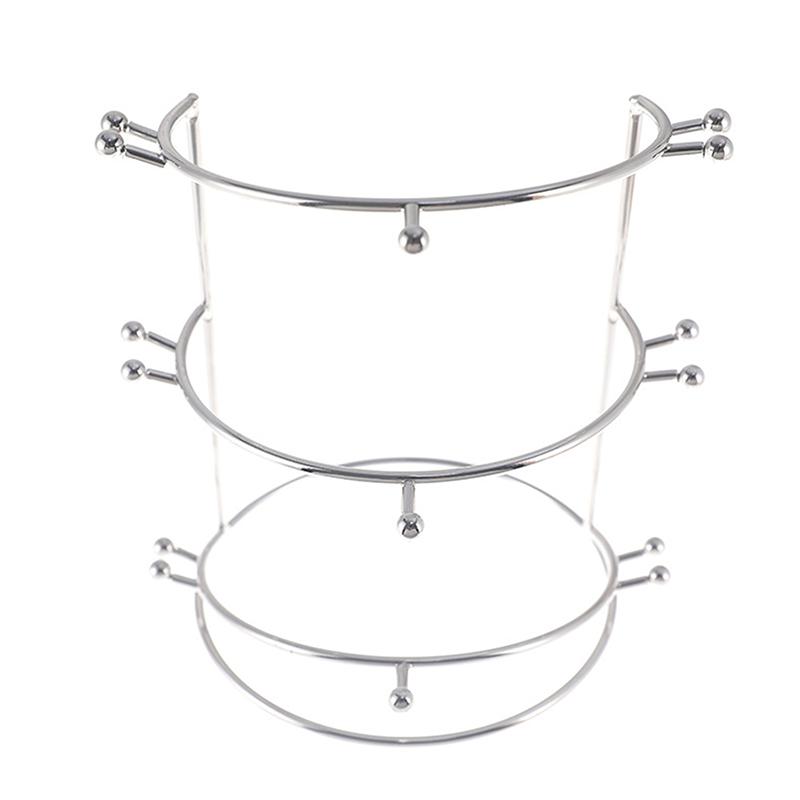 Bride Crown Bandita Suport Tiara Princess Crown Display Raft Metal Gold Bandete Organizator