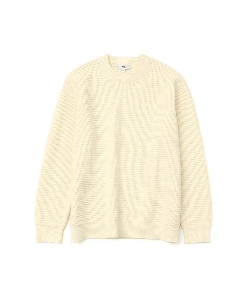 WMC Waffle Crewneck Knit_Ivory