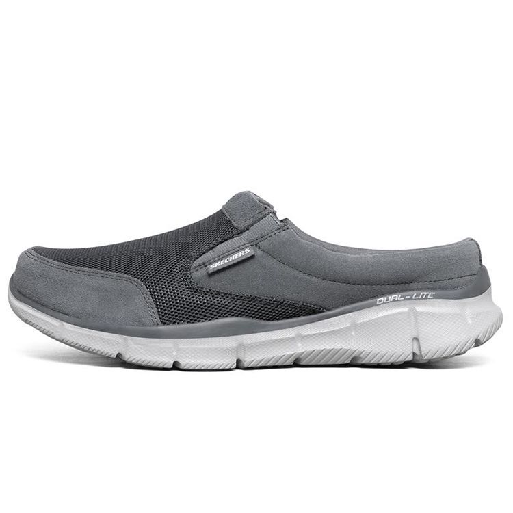 Skechers Equalizer 1.0 Comfortable Versatile Slide Sandals Men Sandals Charcoal 51519-CHAR 41